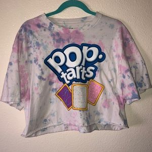 Tie-Dye Pop Tart Crop Top T-shirt